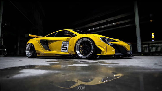 Untuk McLaren 650S 625c Wide-body Kit 650S 625c Upgrade LB-gaya depan dan belakang bumper spoiler Widebody Kit