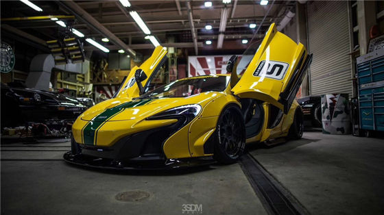 Untuk McLaren 650S 625c Wide-body Kit 650S 625c Upgrade LB-gaya depan dan belakang bumper spoiler Widebody Kit