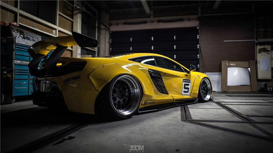 Untuk McLaren 650S 625c Wide-body Kit 650S 625c Upgrade LB-gaya depan dan belakang bumper spoiler Widebody Kit
