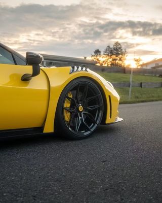 296 Ferrari Body Kit 2021 2022 Mobil Roda Lengkungan Depan Dan Belakang Bumper Spoiler