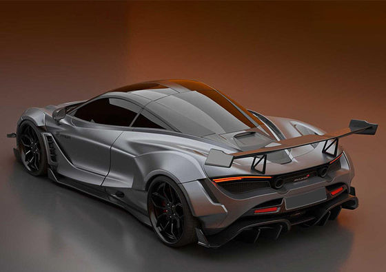 Serat Karbon Kering untuk McLaren 720s Serat Karbon Spoiler 720s Diperbarui gaya PD Serat Karbon Spoiler Wing