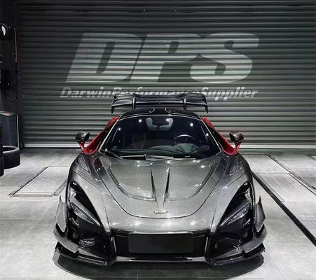 GTR Style 720s Wide Body Kit Mclaren Senna Body Kit Bagian Depan Bumper Serat Karbon