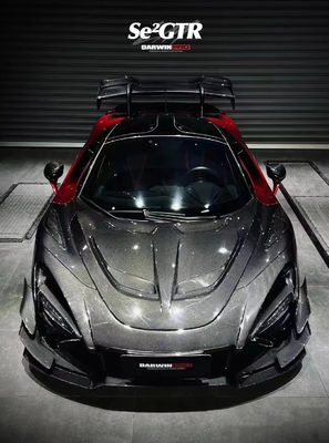 GTR Style 720s Wide Body Kit Mclaren Senna Body Kit Bagian Depan Bumper Serat Karbon