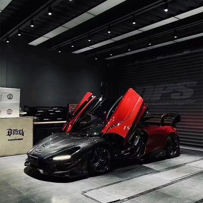 GTR Style 720s Wide Body Kit Mclaren Senna Body Kit Bagian Depan Bumper Serat Karbon