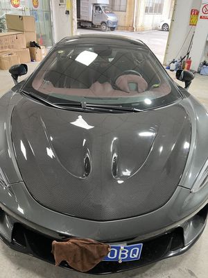 GT Mclaren Body Kit P1 Style Kap mesin serat karbon