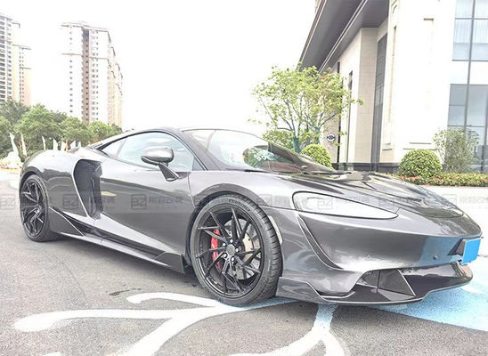 Plastik Hitam McLaren GT Body Kit Bumper Spoiler Sisi Skirt Hood