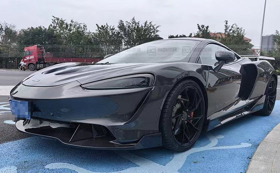 Plastik Hitam McLaren GT Body Kit Bumper Spoiler Sisi Skirt Hood