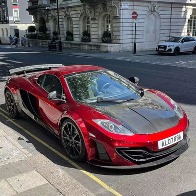 MP4 12C Mclaren Body Kit MSY Gaya Depan Belakang Bumper Spoiler Widebody Kit Merah Hitam