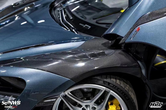 720s Mclaren Body Kit Blacksail Style Bagian Depan Bumper Spoiler Lip Hood Fender