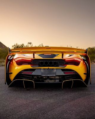 720s Mclaren Body Kit Karbon Fiber Widebody ZE Style Bagian Depan Dan Belakang Bumper