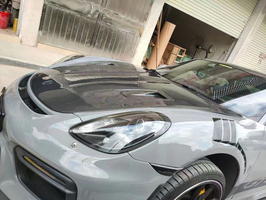 Produk Serat Karbon untuk Porsche 981 Boxster Kapsul Serat Karbon 981 Tutup Hatch Mesin Serat Karbon 2013-2015