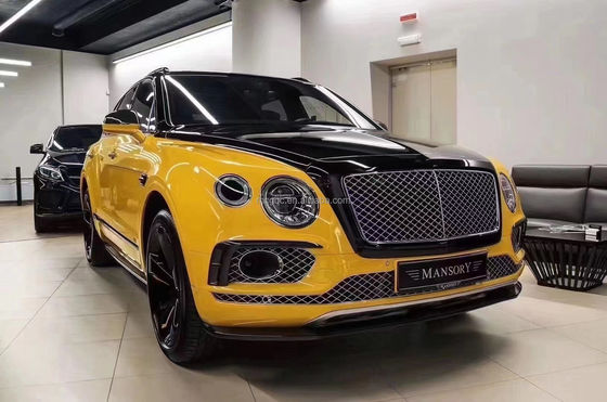 Untuk Bentley Bentayga Carbon Fiber Body Kit Bentayga Mengupgrade W12 Style Carbon Fiber Front Lip Diffuser Spoiler