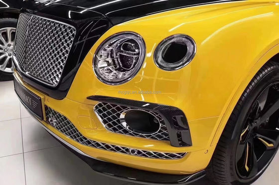Untuk Bentley Bentayga Carbon Fiber Body Kit Bentayga Mengupgrade W12 Style Carbon Fiber Front Lip Diffuser Spoiler