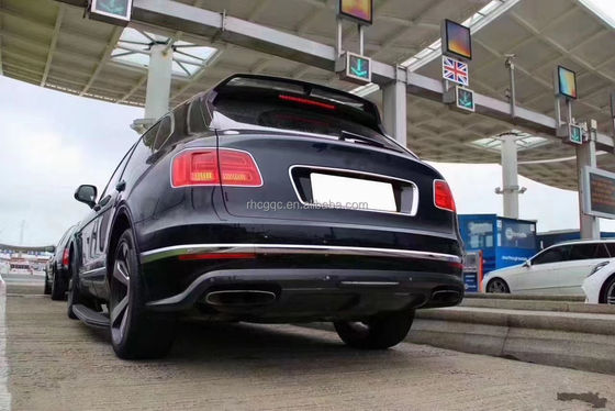 Untuk Bentley Bentayga Carbon Fiber Body Kit Bentayga Mengupgrade W12 Style Carbon Fiber Front Lip Diffuser Spoiler