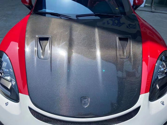 Penutup Serat Karbon Berkualitas Tinggi untuk Porsche 718 Boxster Penutup Mesin Serat Karbon Hatch 718 Upgrade GT4
