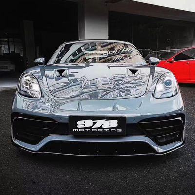 Produk baru untuk Porsche 718 Boxster Body Kit 718 Diperbarui gaya PD Depan dan Belakang Bumper Tuyere Spoilers