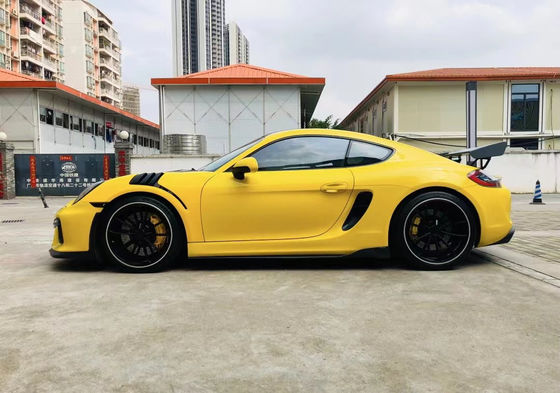 Produk Plastik PU untuk Porsche Boxster 981 Body Kit Boxster 981 Upgraded GT4 Spoiler Bumper Depan dan Belakang