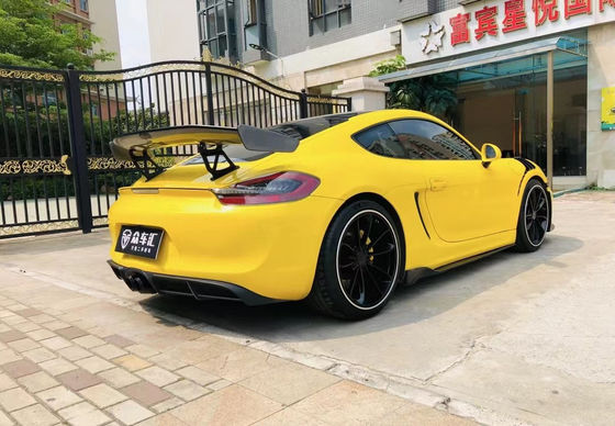 Produk Plastik PU untuk Porsche Boxster 981 Body Kit Boxster 981 Upgraded GT4 Spoiler Bumper Depan dan Belakang