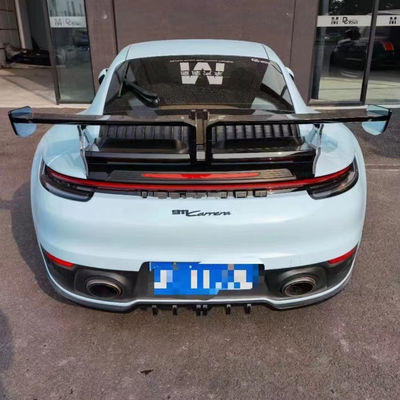 Spoiler Serat Karbon Berkualitas Tinggi Spoiler Serat Karbon untuk Porsche 911 992 992 untuk TechArt Style Spoiler