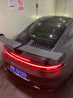 Spoiler Serat Karbon Berkualitas Tinggi Spoiler Serat Karbon untuk Porsche 911 992 992 untuk TechArt Style Spoiler