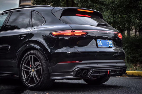 Produk Baru untuk Kayenne Carbon Fiber Body Kit untuk Kayenne Front Shovel Back Lip Spoiler