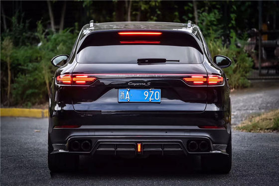 Produk Baru untuk Kayenne Carbon Fiber Body Kit untuk Kayenne Front Shovel Back Lip Spoiler