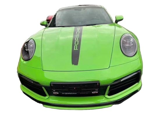 Untuk Porsche 911 992 Fiber Carbon Body Kit 911 992 Upgraded TechArt Style Bagian Depan Sekop Diffuser Spoiler Sisi Rok Body Kit