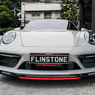 Untuk Porsche 911 992 Fiber Carbon Body Kit 911 992 Upgraded TechArt Style Bagian Depan Sekop Diffuser Spoiler Sisi Rok Body Kit