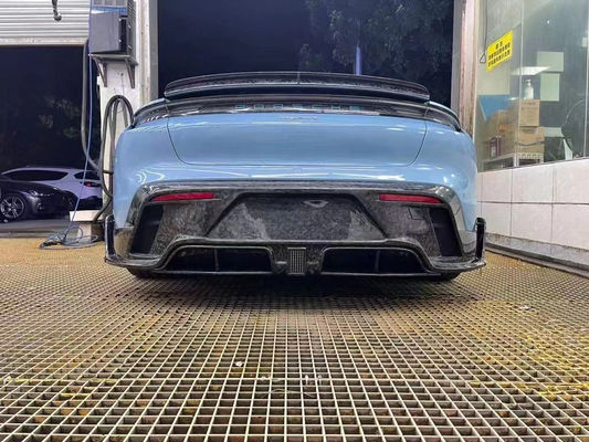 Bagian Otomotif untuk Porsche Taycan Fiber Carbon Body Kit Taycan Upgrades MSY Style Bagian Depan Sekop Diffuser Spoiler Body Kit