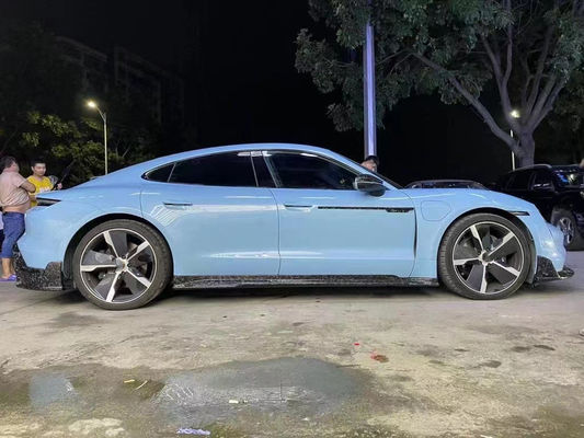 Bagian Otomotif untuk Porsche Taycan Fiber Carbon Body Kit Taycan Upgrades MSY Style Bagian Depan Sekop Diffuser Spoiler Body Kit