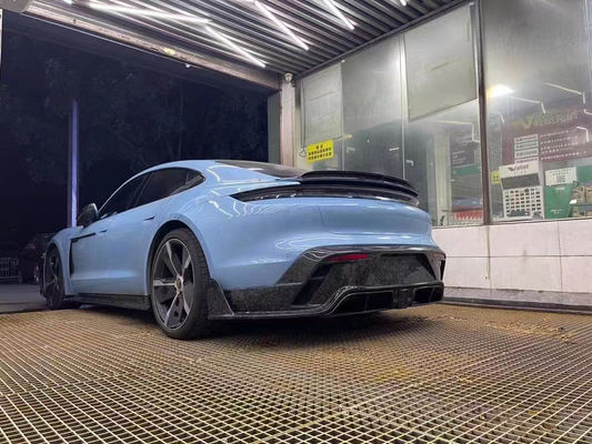 Bagian Otomotif untuk Porsche Taycan Fiber Carbon Body Kit Taycan Upgrades MSY Style Bagian Depan Sekop Diffuser Spoiler Body Kit