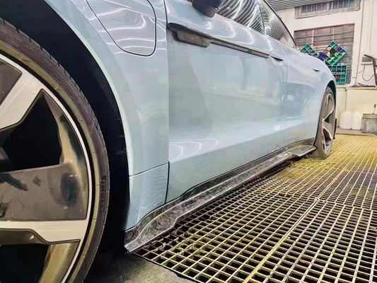 Bagian Otomotif untuk Porsche Taycan Fiber Carbon Body Kit Taycan Upgrades MSY Style Bagian Depan Sekop Diffuser Spoiler Body Kit