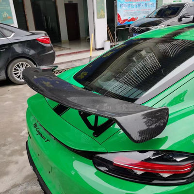2022 Produk Baru 987Cayman 981Boxster 718 Spoiler Serat Karbon untuk Porsche 987 981 718 Carbon Fiber Spoiler Wing