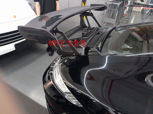 Produk Baru untuk Porsche 911 997.1 997.2 Spoiler 911 997.1 997.2 Spoiler Serat Karbon Tail Fin GT3RS Style Spoiler