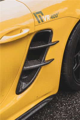 Produk baru untuk Porsche Cayman Carbon Fiber Tuyere 718 Boxster Carbon Fiber Inlet Side