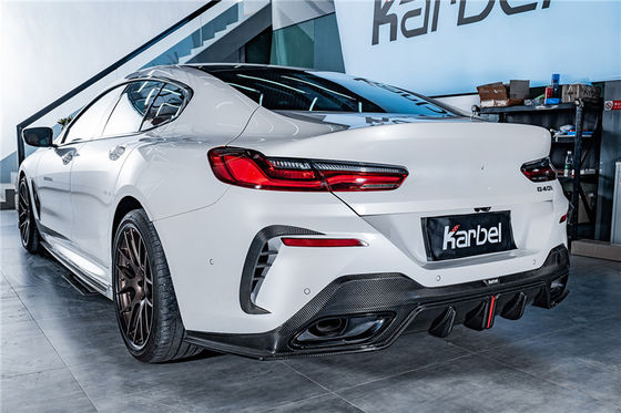 Hot Sale G14 G15 G16 840i 850i Carbon Fiber Body Kit Forbmw 8 Series Bagian Depan Sekop Bagian Belakang Diffuser Spoiler