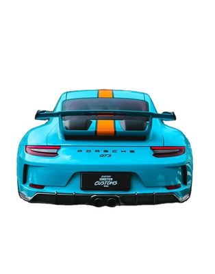 Kit Badan Serat Karbon untuk Porsche 911 991.2 GT3 911 GT3 Serat Karbon Bagian Depan Sekop Bagian Belakang Diffuser Sisi Skirt Body Kit