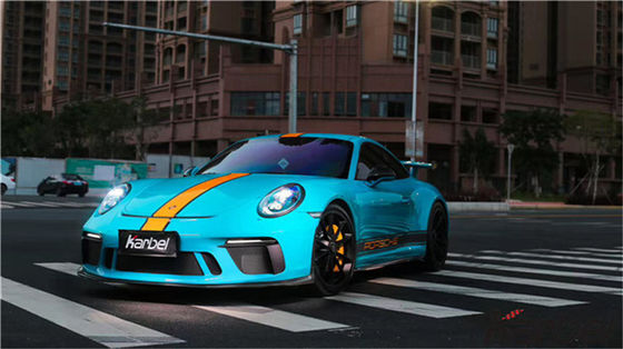 Kit Badan Serat Karbon untuk Porsche 911 991.2 GT3 911 GT3 Serat Karbon Bagian Depan Sekop Bagian Belakang Diffuser Sisi Skirt Body Kit