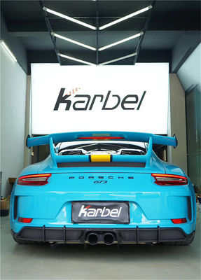 Kit Badan Serat Karbon untuk Porsche 911 991.2 GT3 911 GT3 Serat Karbon Bagian Depan Sekop Bagian Belakang Diffuser Sisi Skirt Body Kit