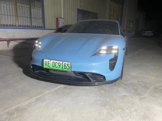 Untuk Porsche Taycan Fiber Carbon Body Kit Taycan Upgrade Tech Style Carbon Fiber Front Lip Diffuser Spoiler Side Skirt Body Kit