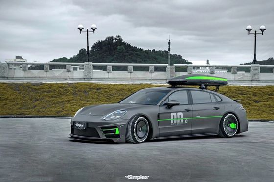 Untuk Porsche Palamela 971 Body Kit 971 Upgraded ATR Style Bagian depan dan belakang Bumper Side Skirt Body Kit