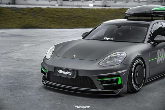 Untuk Porsche Palamela 971 Body Kit 971 Upgraded ATR Style Bagian depan dan belakang Bumper Side Skirt Body Kit