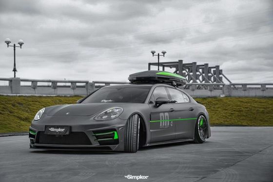 Untuk Porsche Palamela 971 Body Kit 971 Upgraded ATR Style Bagian depan dan belakang Bumper Side Skirt Body Kit