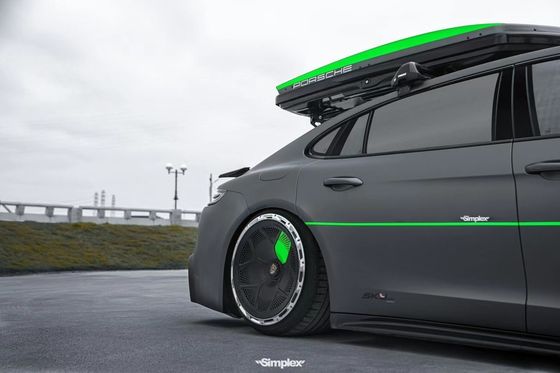 Untuk Porsche Palamela 971 Body Kit 971 Upgraded ATR Style Bagian depan dan belakang Bumper Side Skirt Body Kit