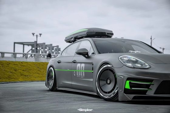 Untuk Porsche Palamela 971 Body Kit 971 Upgraded ATR Style Bagian depan dan belakang Bumper Side Skirt Body Kit