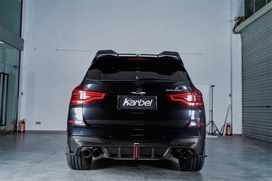Produk Baru Kit Karoseri Serat Karbon untuk BMW X3M X4M F97 F98 X3M X4M Serat Karbon Bagian Depan Sekop Diffuser Spoiler