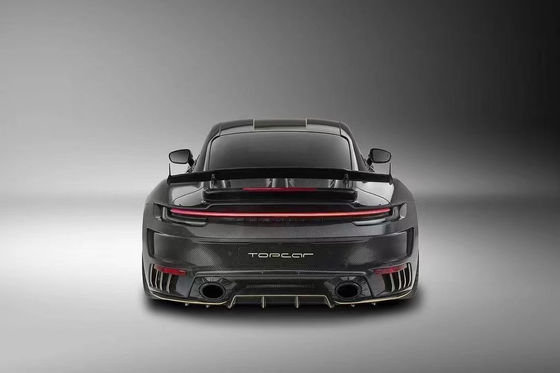 Auto Parts for Porsche 911 992 Body Kit Bahan Serat Karbon Kering 911 992 Upgraded TOPCAR Style Body Kit Spoiler