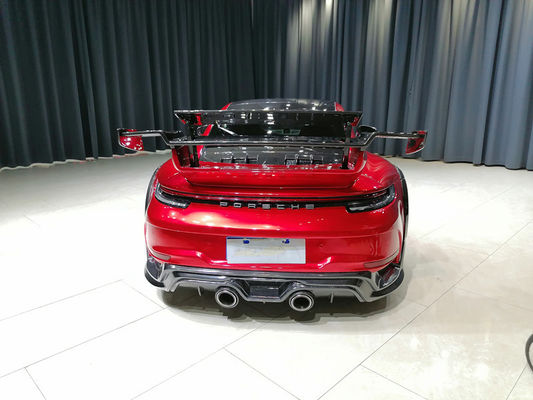 Auto Parts for Porsche 911 992 Body Kit 911 992 Turbo Upgraded Techart Style Bagian depan dan belakang bumper Cover Body Kit