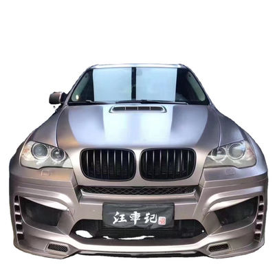 Untuk BMW E70 E71 X5 Body Kit FPR Material X5 E70 E71 Upgrade PD Style Bagian depan dan belakang Bumper Wide Bodyki