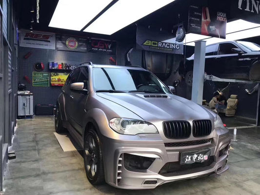 Untuk BMW E70 E71 X5 Body Kit FPR Material X5 E70 E71 Upgrade PD Style Bagian depan dan belakang Bumper Wide Bodyki